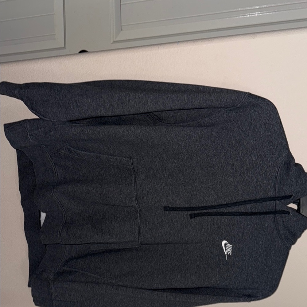 Nike Men's Charcoal Hoodie Sweater